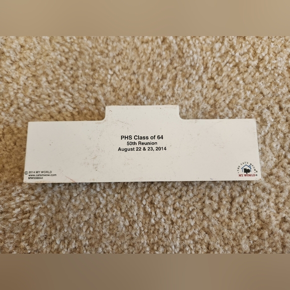 Wooden Replica Of Parkersburg High School The Cat's Meow Village #FF - Picture 2 of 3